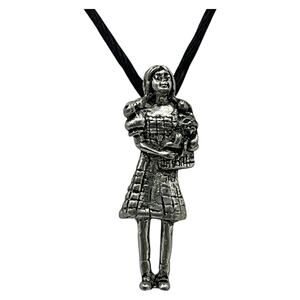 Vintage Dorothy‎ Toto Pendant Comstock Pewter Wizard of Oz 1998 Nylon Necklace